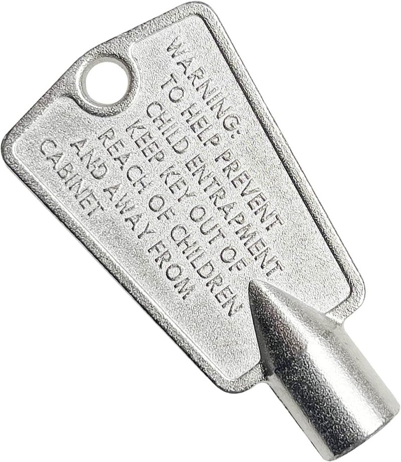 Seentech 216702900 Metal Freezer Door Keys - Compatible With Frigidaire, Kenmore, GE Freezers - Repalces: AP4301346, AP4071414, PS2061565, AP2113733, 06599905, 08037402, 12849, PS1991481 (Pack 1) - Image 1